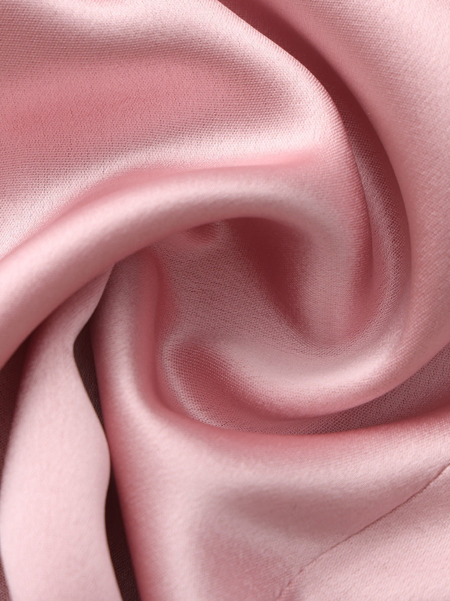 Lily Satin Bow Detail Pink Top