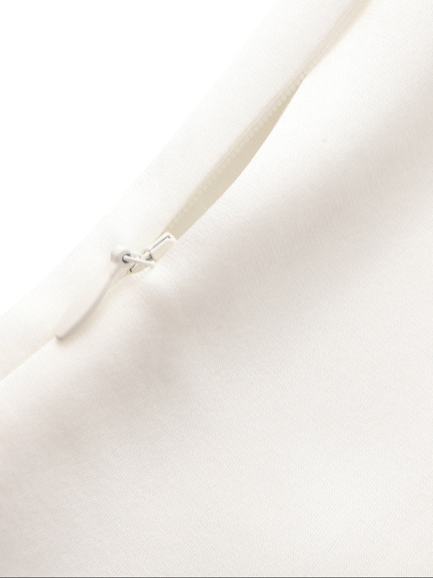 Lily Satin Bow Detail White Top