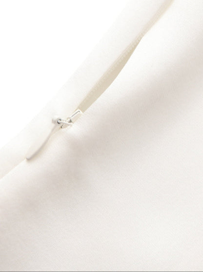 Lily Satin Bow Detail White Top