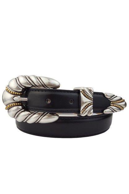 Siesta Black and Silver Belt