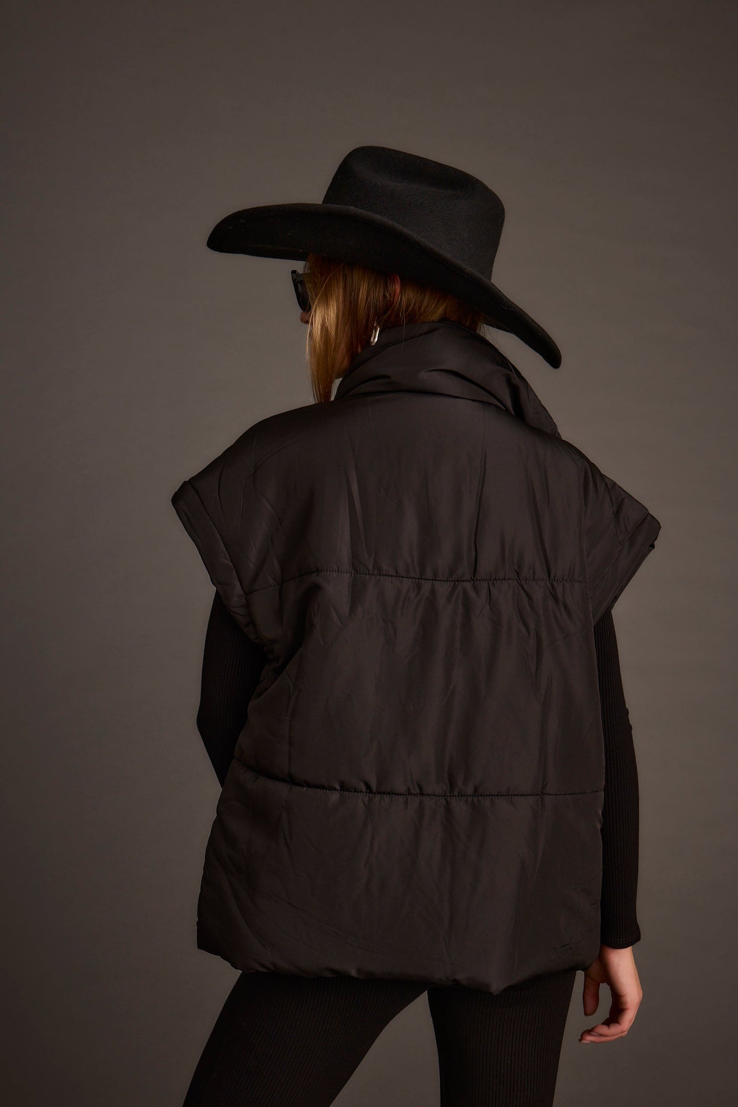 Summit Black Puffer Vest