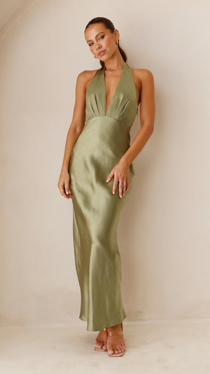 Chloe Maxi Dress - Olive
