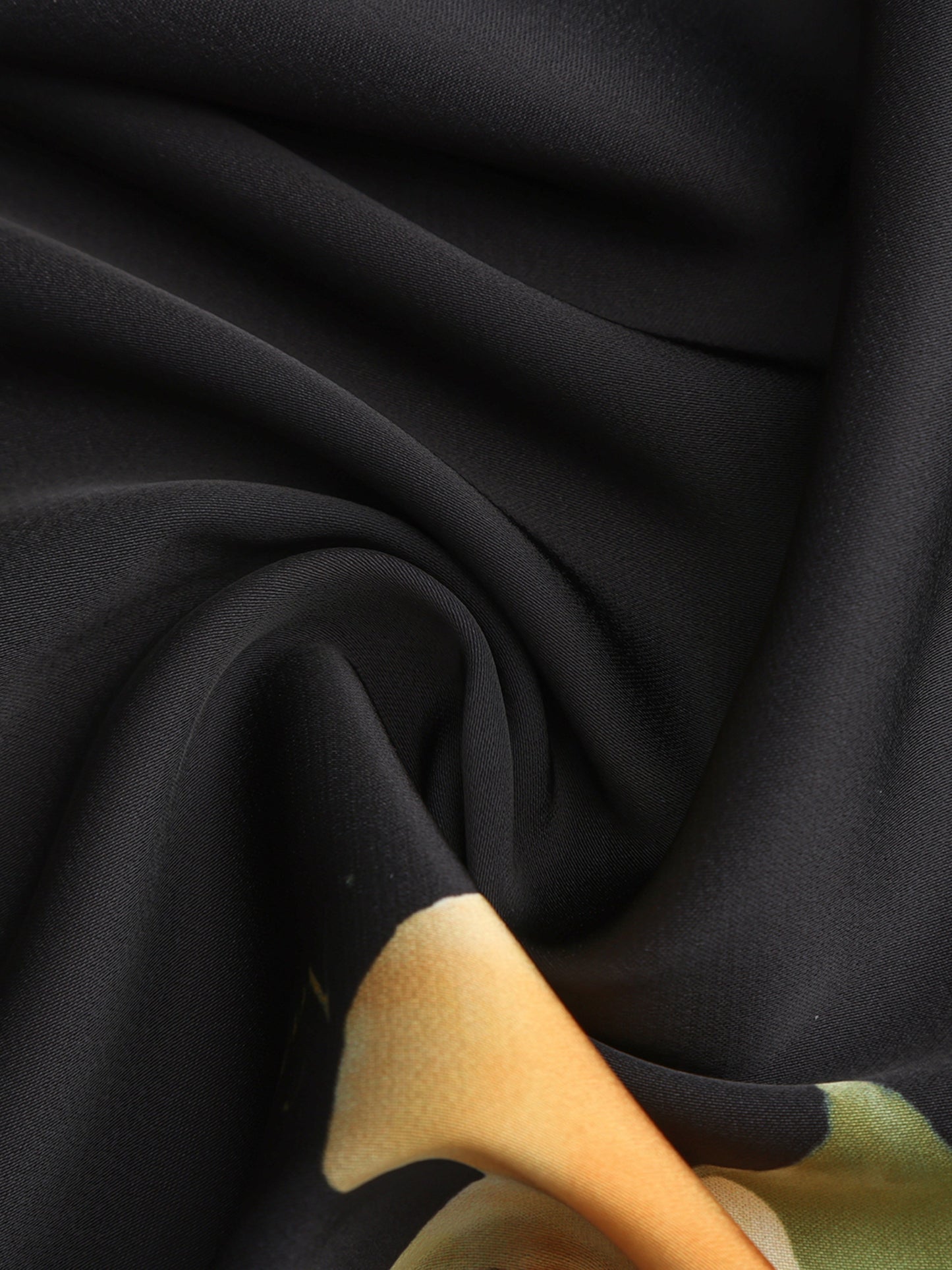 Brielle Floral Black Hair Scarf