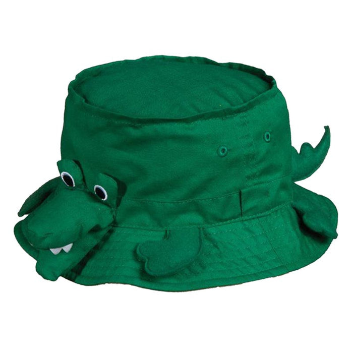 Animal Bucket Hat for Children - Scala Hats for Kids Bucket Hat Scala Hats C462 Green 2-6x