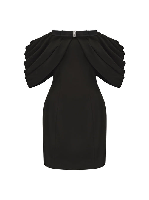 Kate Bow Dress (Black)
