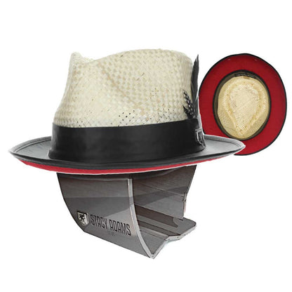 Bao Fedora with Leather Brim - Stacy Adams Hats Fedora Hat Stacy Adams Hats