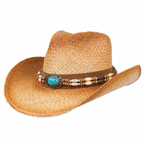 Beaded Band Cowboy Hat for Medium- Large Heads - Karen Keith Hats Cowboy Hat Great hats by Karen Keith RM10D-Bm Tan Medium (57 cm)