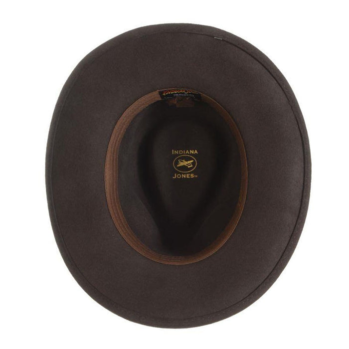 Belloq Crushable Water Repellent Wool Felt Outback Hat - Indiana Jones Hat Safari Hat Indiana Jones Hats