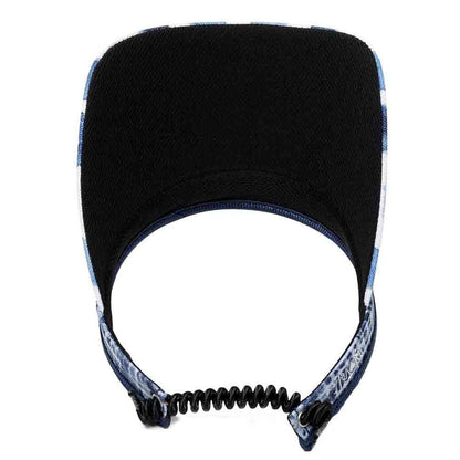 Birdie Blue Golf Sun Visor with Coil Lace - GloveIt Visor Cap GloveIt