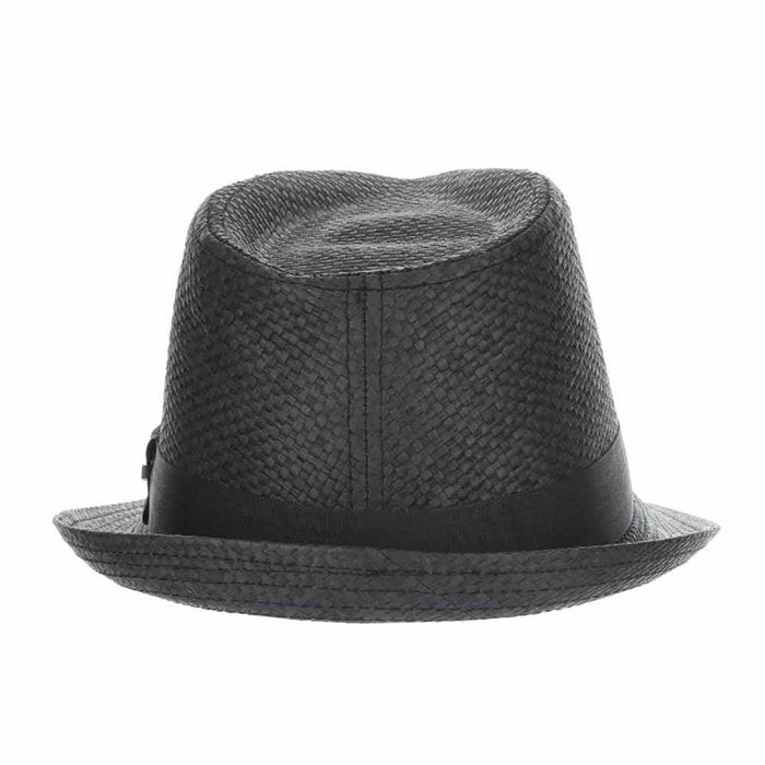 Black Matte Toyo Fedora - Scala Hats Fedora Hat Scala Hats