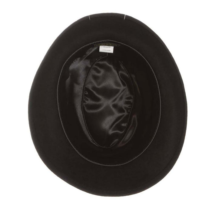 Black Wool Felt Fedora Hat - Scala Hats Fedora Hat Scala Hats