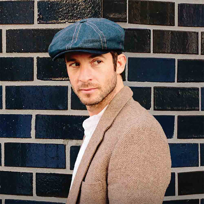 Boccardo Denim Newsboy Cap - Stetson Hat Flat Cap Stetson Hats