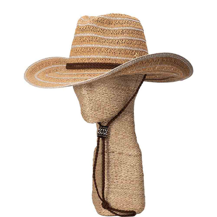 Breezy Braided Women's Cowboy Hat with Chin Strap - Cappelli Straworld Cowboy Hat Cappelli Straworld