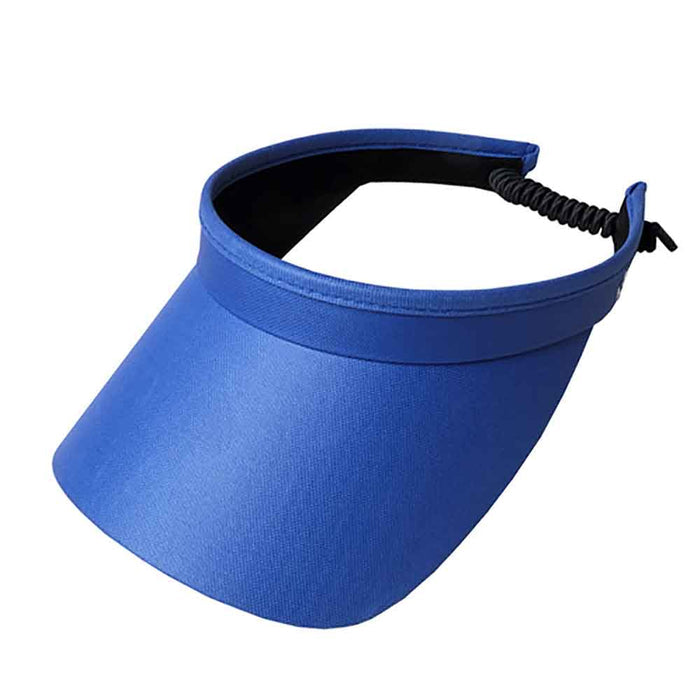 Bright Colors Golf Sun Visor with Coil Lace - GloveIt® Golf Hats Visor Cap GloveIt V317 Blue