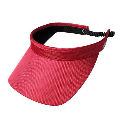 Bright Colors Golf Sun Visor with Coil Lace - GloveIt® Golf Hats Visor Cap GloveIt V312 Red