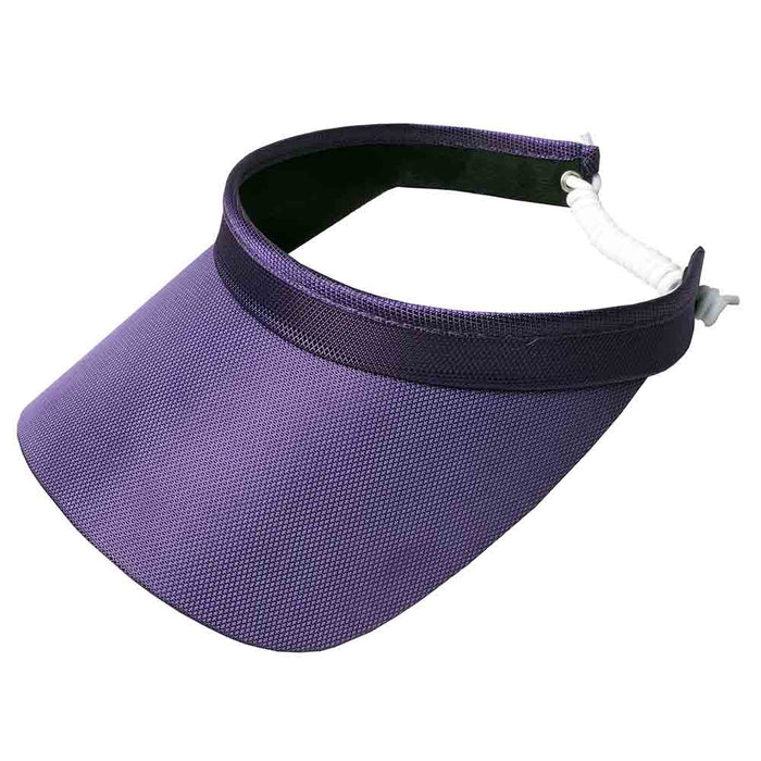 Bright Colors Golf Sun Visor with Coil Lace - GloveIt® Golf Hats Visor Cap GloveIt V315 Purple