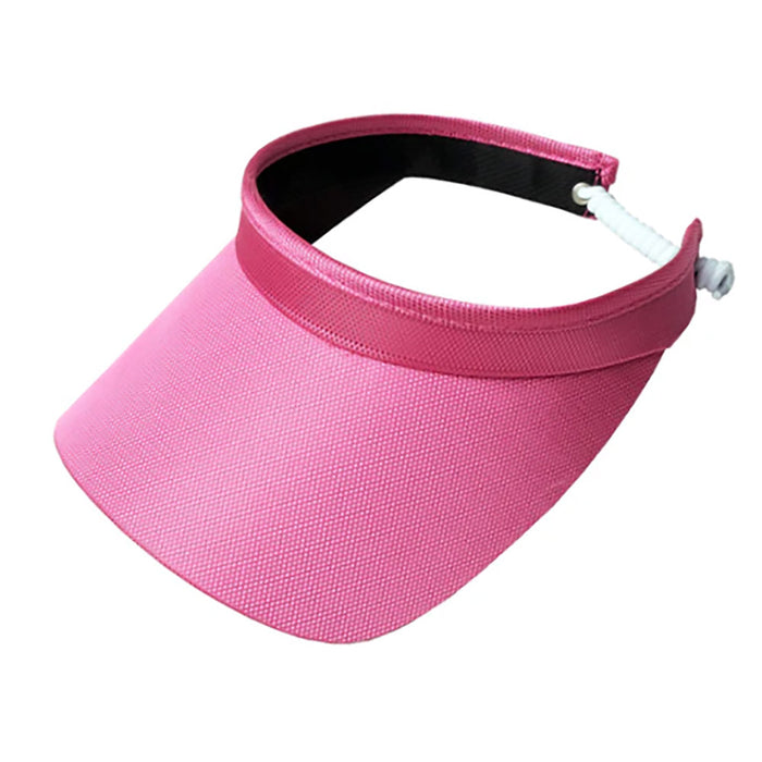 Bright Colors Golf Sun Visor with Coil Lace - GloveIt® Golf Hats Visor Cap GloveIt V314 Pink