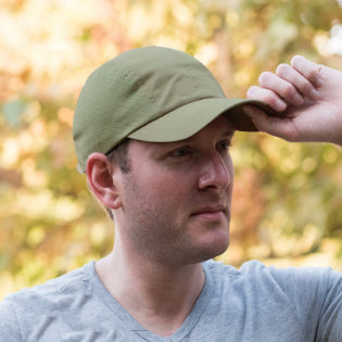 Brushed Microfiber Cap with Mesh Sides - MCI Cap MegaCI