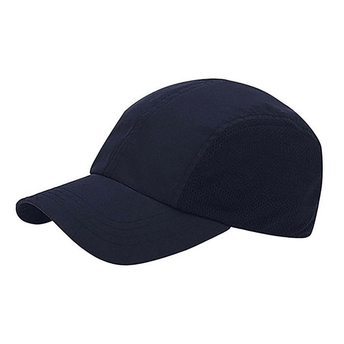 Brushed Microfiber Cap with Mesh Sides - MCI Cap MegaCI MC7691-NAVY Navy