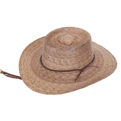 Burnt Palm Leaf Outback Sun Hat for Small Heads - Tula Hats Gambler Hat Tula Hats TU-15000S Burnt Palm Small (56-57 cm)