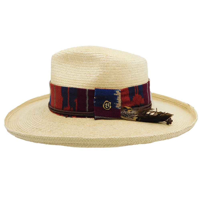 Caliber Palm Teardrop Curled Brim Sun Hat - Biltmore Hats Safari Hat Biltmore Hats BS70N1CALI3601SM Natural Small  (55 cm)