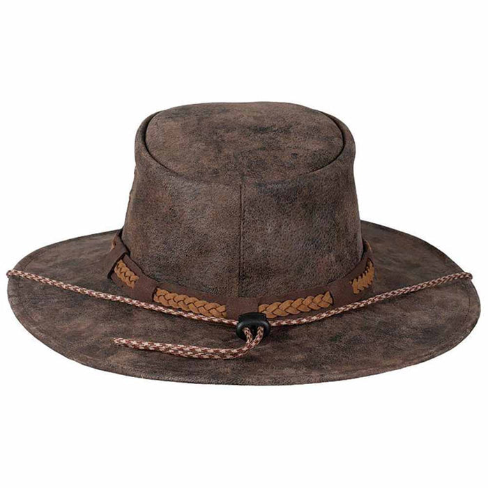 Canberra Suede Leather Tiller Hat - Legendary Stetson Hats Safari Hat Stetson Hats