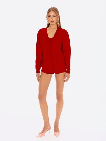 Carrie Cardigan (Red)