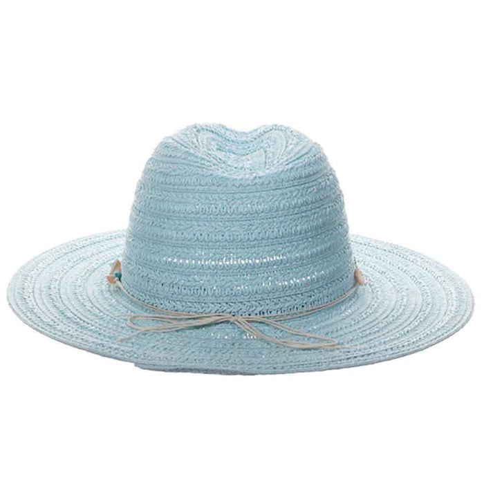 Claire Crochet Straw Safari Hat with Shells - Cappelli Straworld Safari Hat Cappelli Straworld