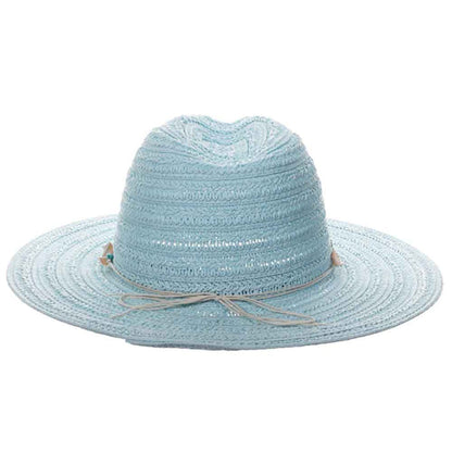 Claire Crochet Straw Safari Hat with Shells - Cappelli Straworld Safari Hat Cappelli Straworld