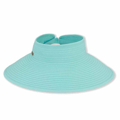 Classic Roll Up Wrap Around Visor Hat - Sun 'N' Sand Hats Visor Cap Sun N Sand Hats