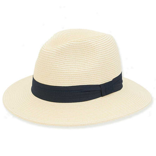Classic Straw Summer Safari Hat - Tidal Tom™ Safari Hat Tidal Tom HTT1045A-ML Ivory M/L (57-59 cm)