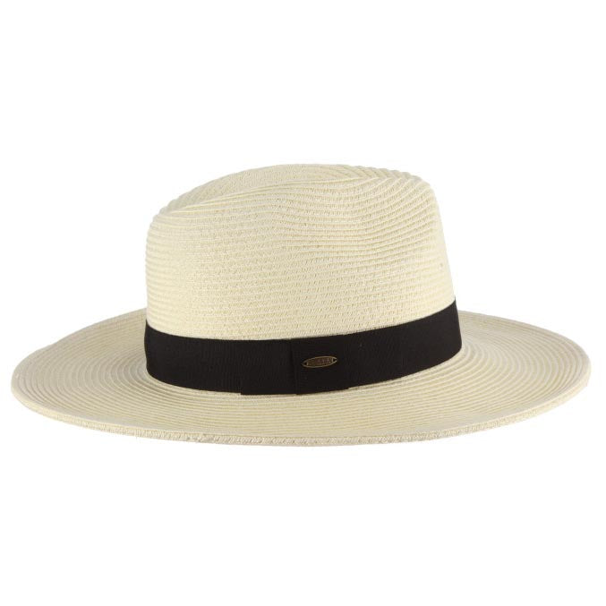 Classic Wide Brim Straw Safari Hat - Scala Hats Safari Hat Scala Hats
