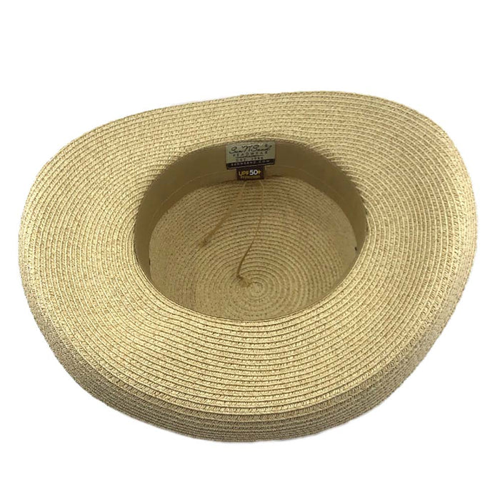 Classy Straw Summer Hat with Chiffon Tie - Sun 'N' Sand Hat Wide Brim Hat Sun N Sand Hats