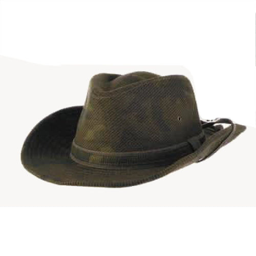 Cotton Blend Camo Cowboy hat with Shapeable Brim - Dorfman Pacific Hats Cowboy Hat Dorfman Hat Co. MW308 Green X-Large
