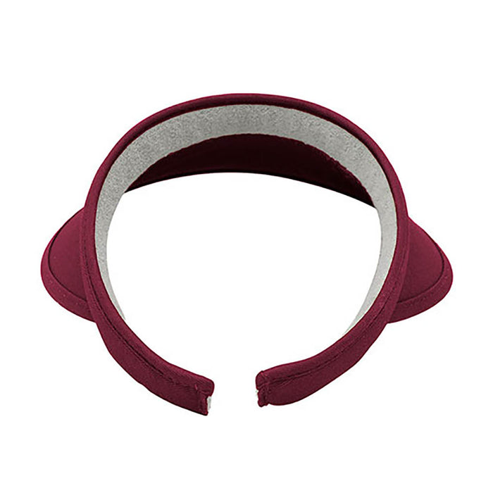 Cotton Clip-On Sun Visor with Bound 3.5" Bill - Mega Cap Visor Cap MegaCI