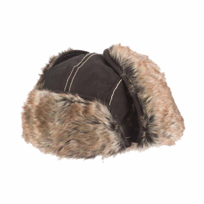 Cotton Trooper Hat with Quilted Lining - DPC Hats Trapper Hat Dorfman Hat Co.
