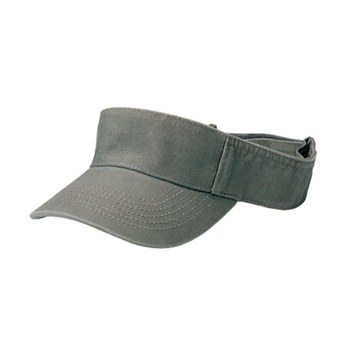 Cotton Twill Small Size Pro Style Tennis Visor - Mega Cap Visor Cap MegaCI 4021AY-OL Olive