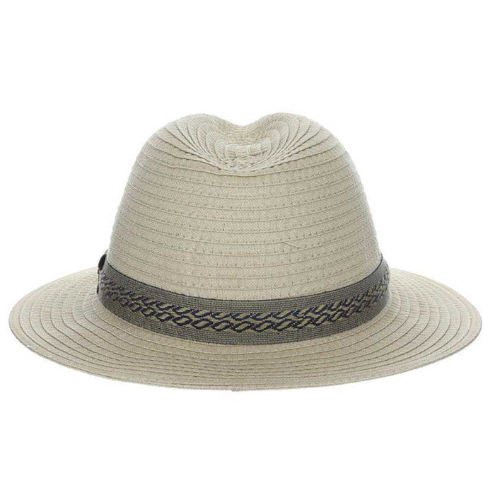 Country Tribal Band Fabric Safari Hat - Scala Hats for Men Safari Hat Scala Hats