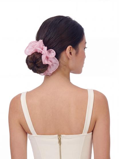 Nolita Ruffle Pink Hair Tie