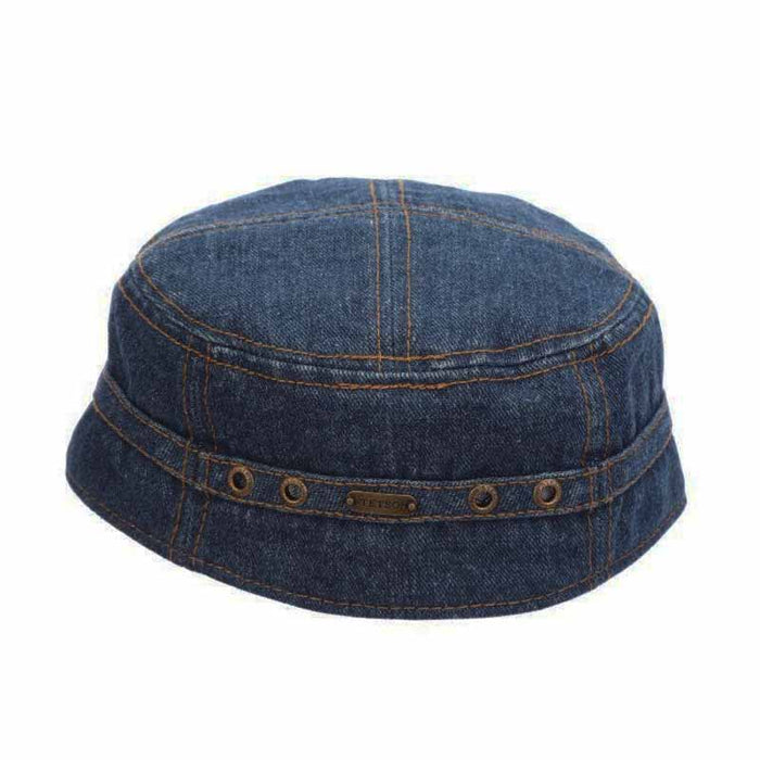 Dark Denim Cadet Cap with Print Lining - Stetson® Hats Cap Stetson Hats