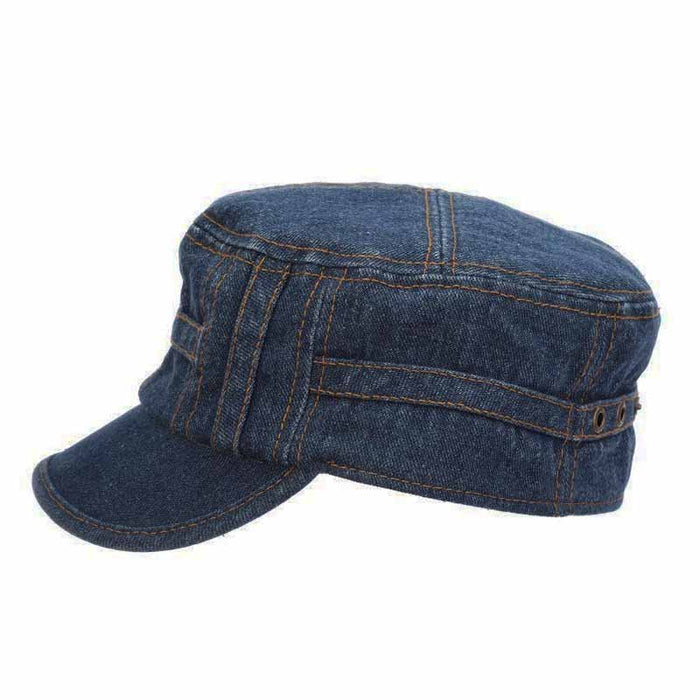 Dark Denim Cadet Cap with Print Lining - Stetson® Hats Cap Stetson Hats