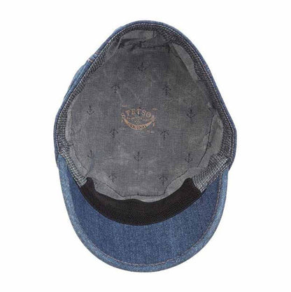 Dark Denim Cadet Cap with Print Lining - Stetson® Hats Cap Stetson Hats