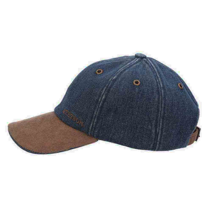Denim Baseball Cap with Corduroy Peak - Stetson® Hats Cap Stetson Hats