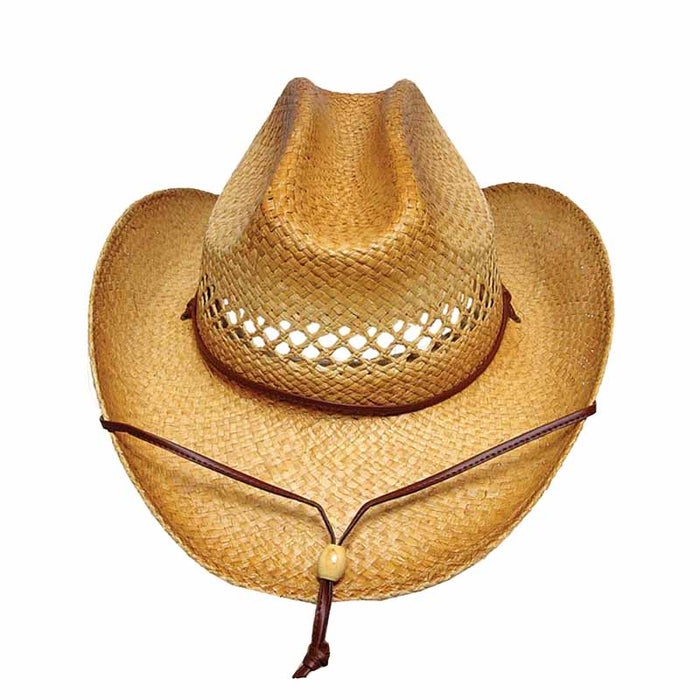 Distressed Straw Cattleman Hat for Small Heads - Karen Keith Hats Cowboy Hat Great hats by Karen Keith RM7D-XS Natural XS (54 cm)