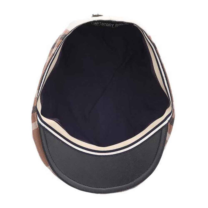 Dudley Cotton Ivy Cap with Plaid Sides - Stacy Adams Hats Flat Cap Stacy Adams Hats