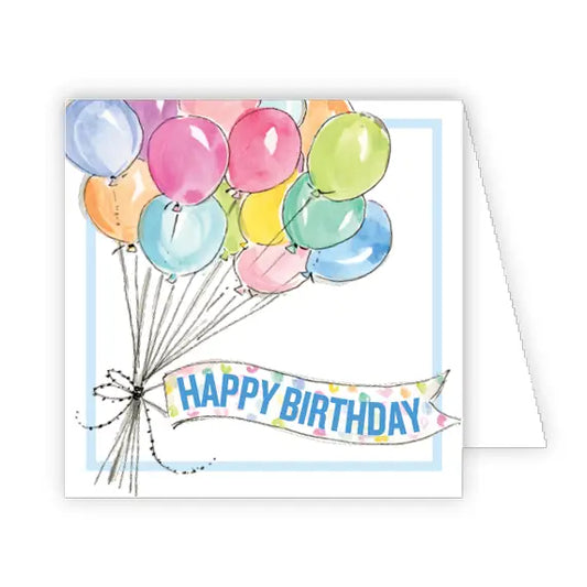 Happy Birthday Bunch of Balloons Enclosure Card
