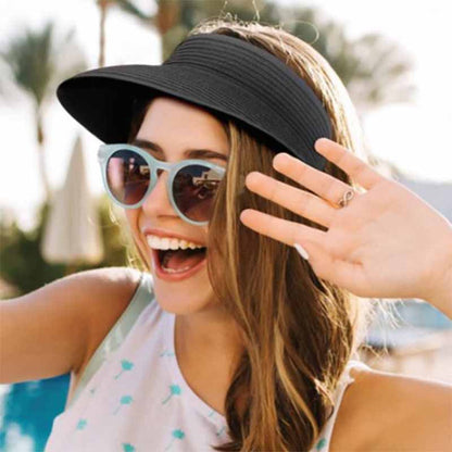 Embroidered Blue Ribbon Large Sun Visor - Sun 'N' Sand Hats Visor Cap Sun N Sand Hats
