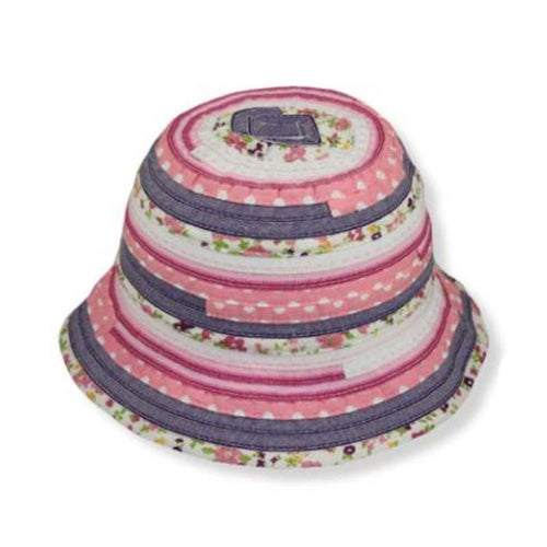 Extra Small Size Quilted Bucket Hat - JSA Kid's Bucket Hat Jeanne Simmons Accessories JS1073 Pink Extrra-Small