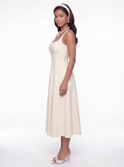 Delilah Cut Out Champagne Dress