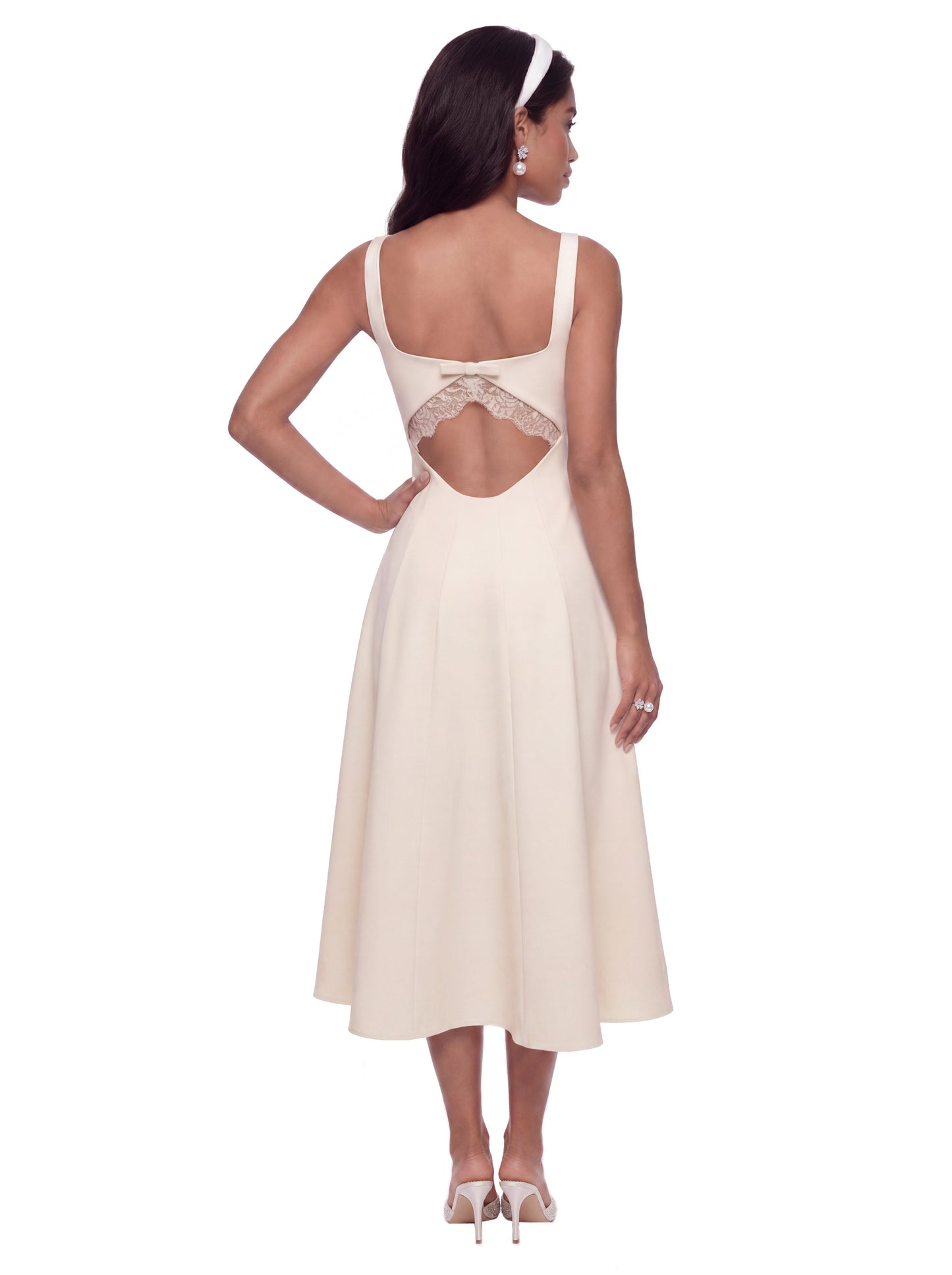 Delilah Cut Out Champagne Dress